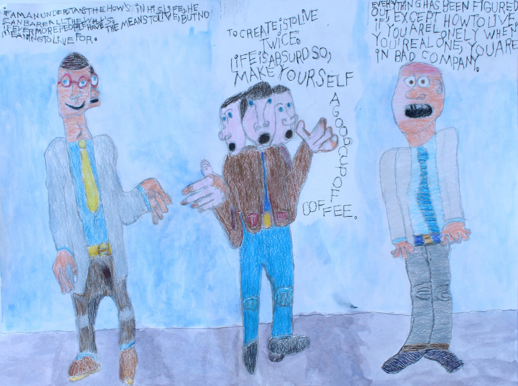 Chris Brown ''Three Philosophers''