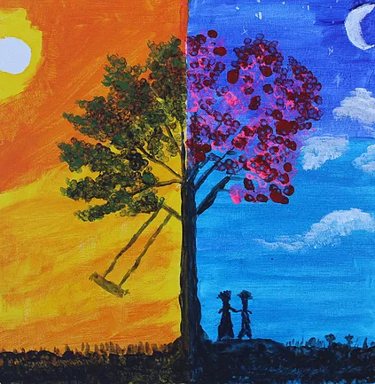 Edgar Collorina and Ronald Basa “Sun and Moon”