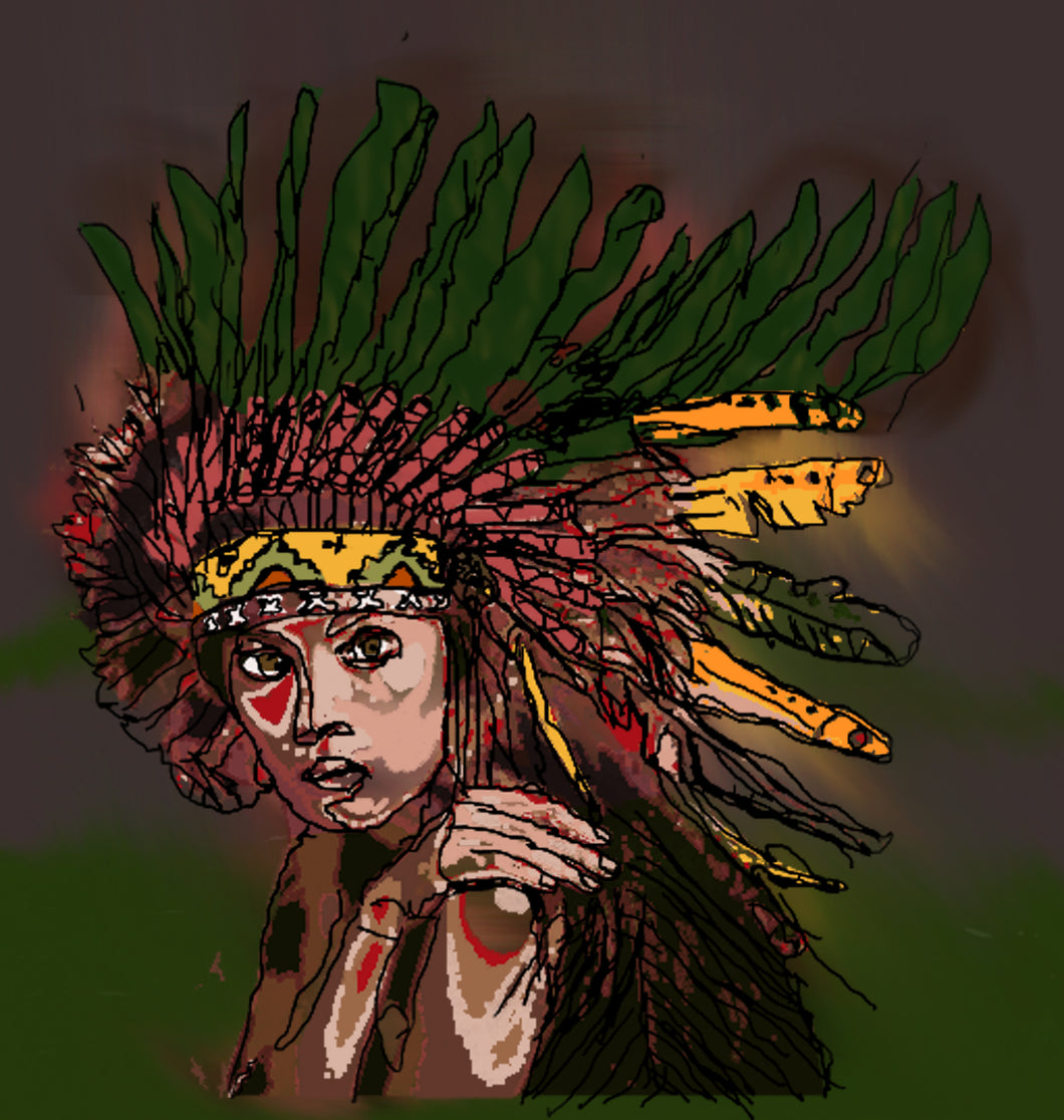 Gilberto Alfaro  ''Aztec Woman''