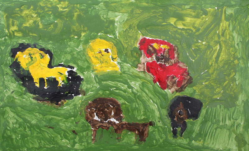 Steve Remmington ''Dogs'' Acrylic on paper 16'' x 22'' $150